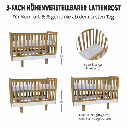 Babyzimmer Vilha 900 natur/weiß Vilha