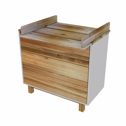 Vilha Kommode 900  weiß/natur