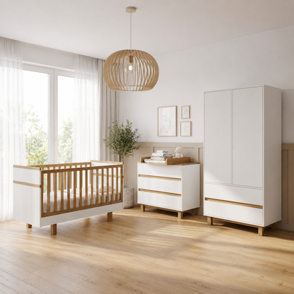 Babybett Holz 70x140 – Mitwachsend & Sicher für Ihr Baby