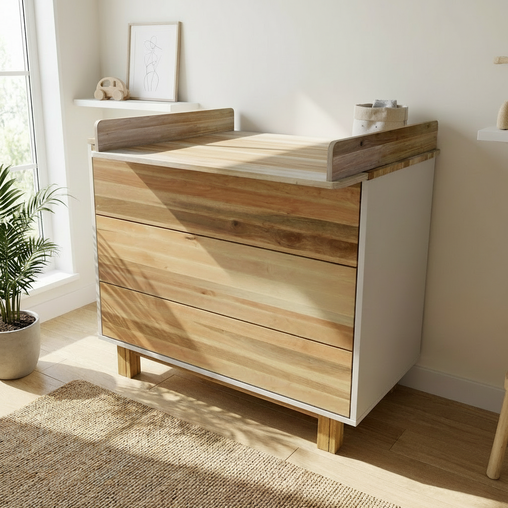 Wickelkommode Holz kaufen: Hochwertige Wickelkommoden aus Holz mit Stauraum und abnehmbarem Wickelaufsatz. Perfekt fürs Babyzimmer. Jetzt entdecken.