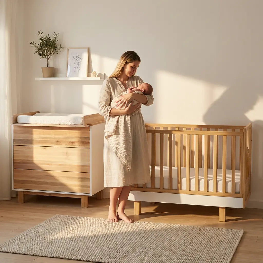 Babyzimmer Vilha 900 natur/weiß Vilha