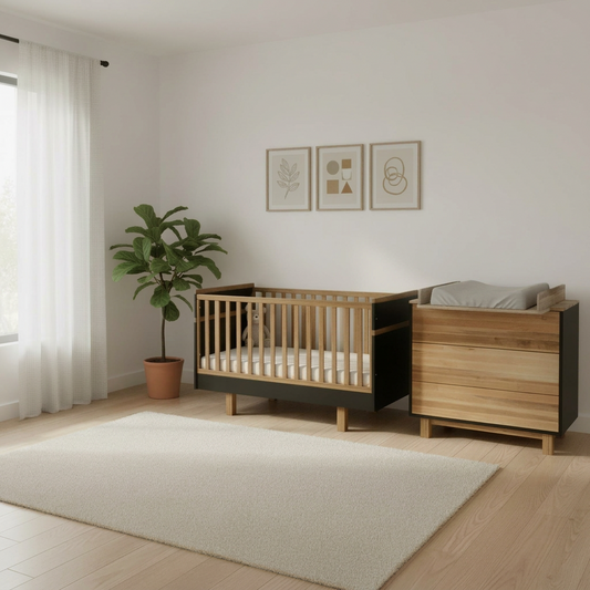 Vilha Babyzimmer Set 900 graphit/natur