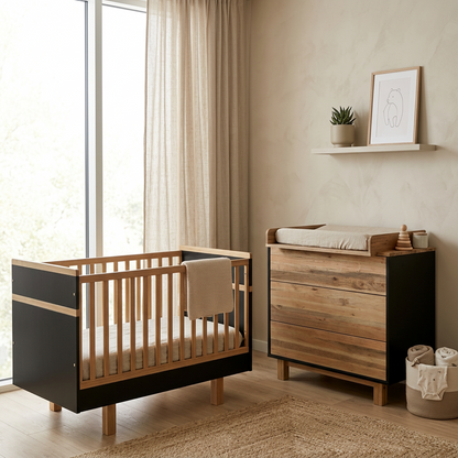 Vilha Kommode 900  graphit/natur