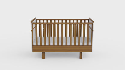 Babybett weiß/natur Vilha Video