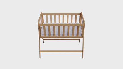 Vilha Beistellbett Baby 90x50 cm aus Holz Natur
