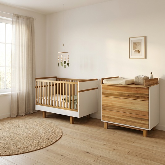 Vilha Babyzimmer Set 900 weiß/natur