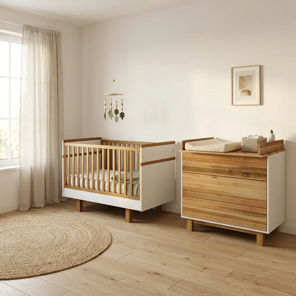 Vilha Babyzimmer Set 900 weiß/natur Vilha