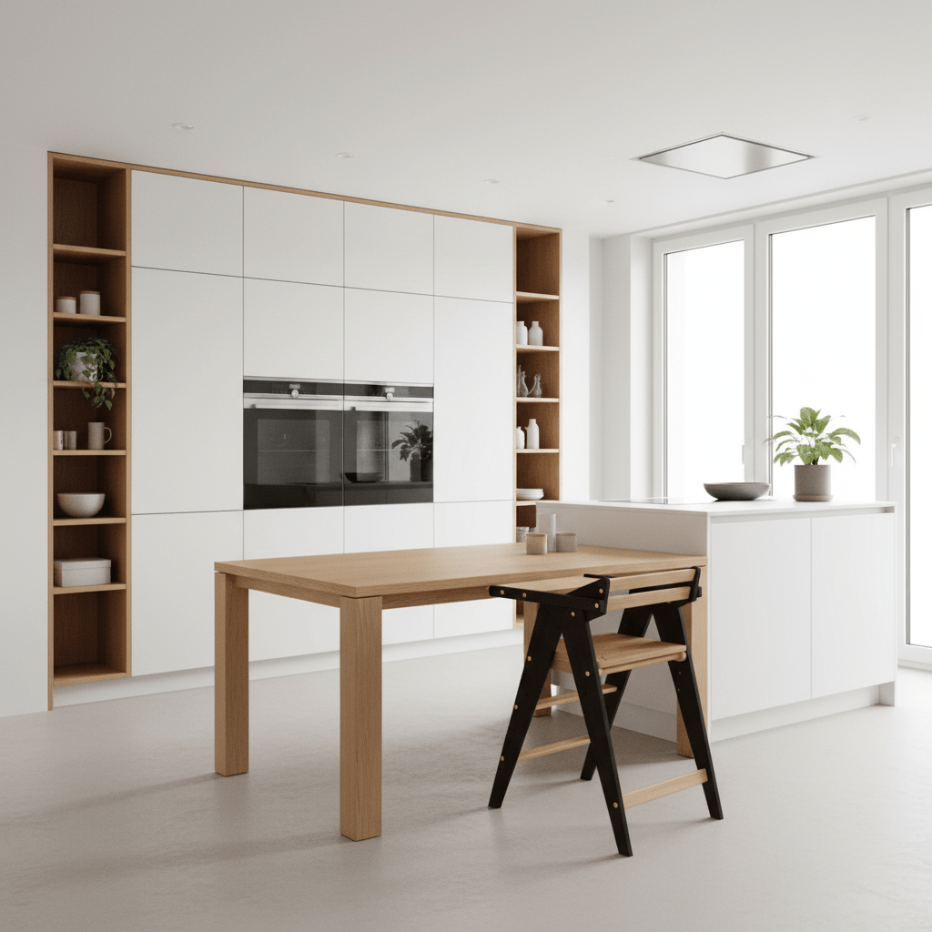 Vilha Babyhochstuhl HOKU klappbar aus Massivholz graphit/natur - Vilha