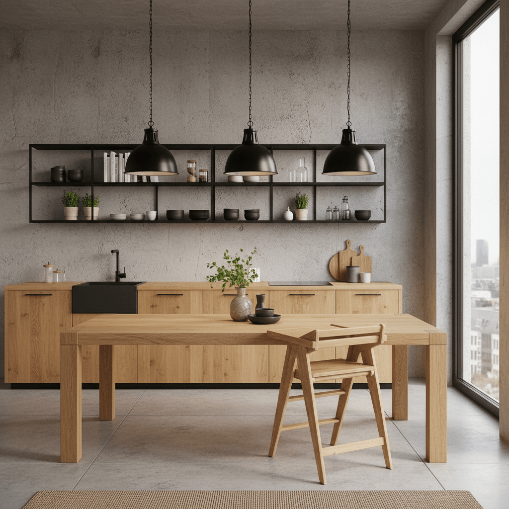 Vilha Babyhochstuhl HOKU klappbar aus Massivholz natur - Vilha