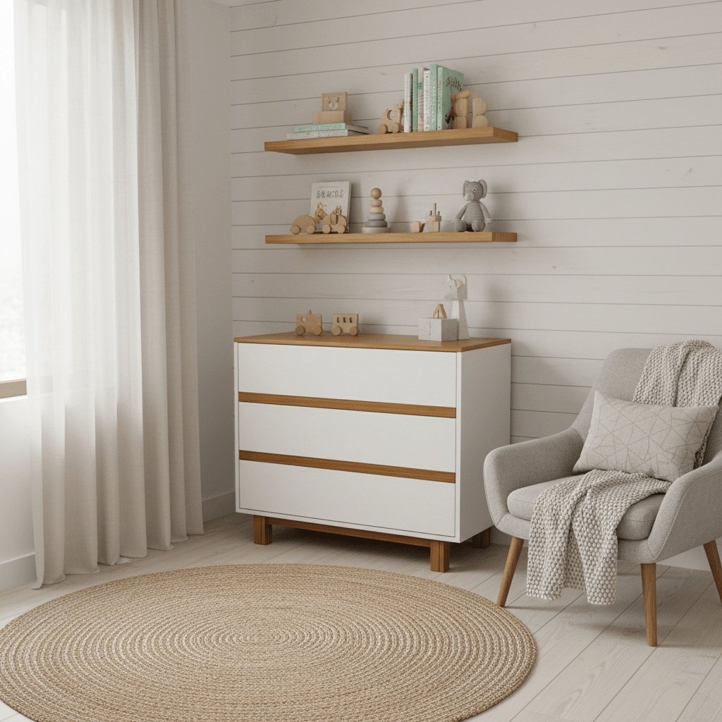 Kommode weiß/natur - Vilha