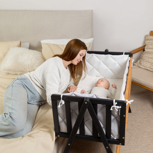 Vilha Beistellbett aus Holz Natur - Vilha