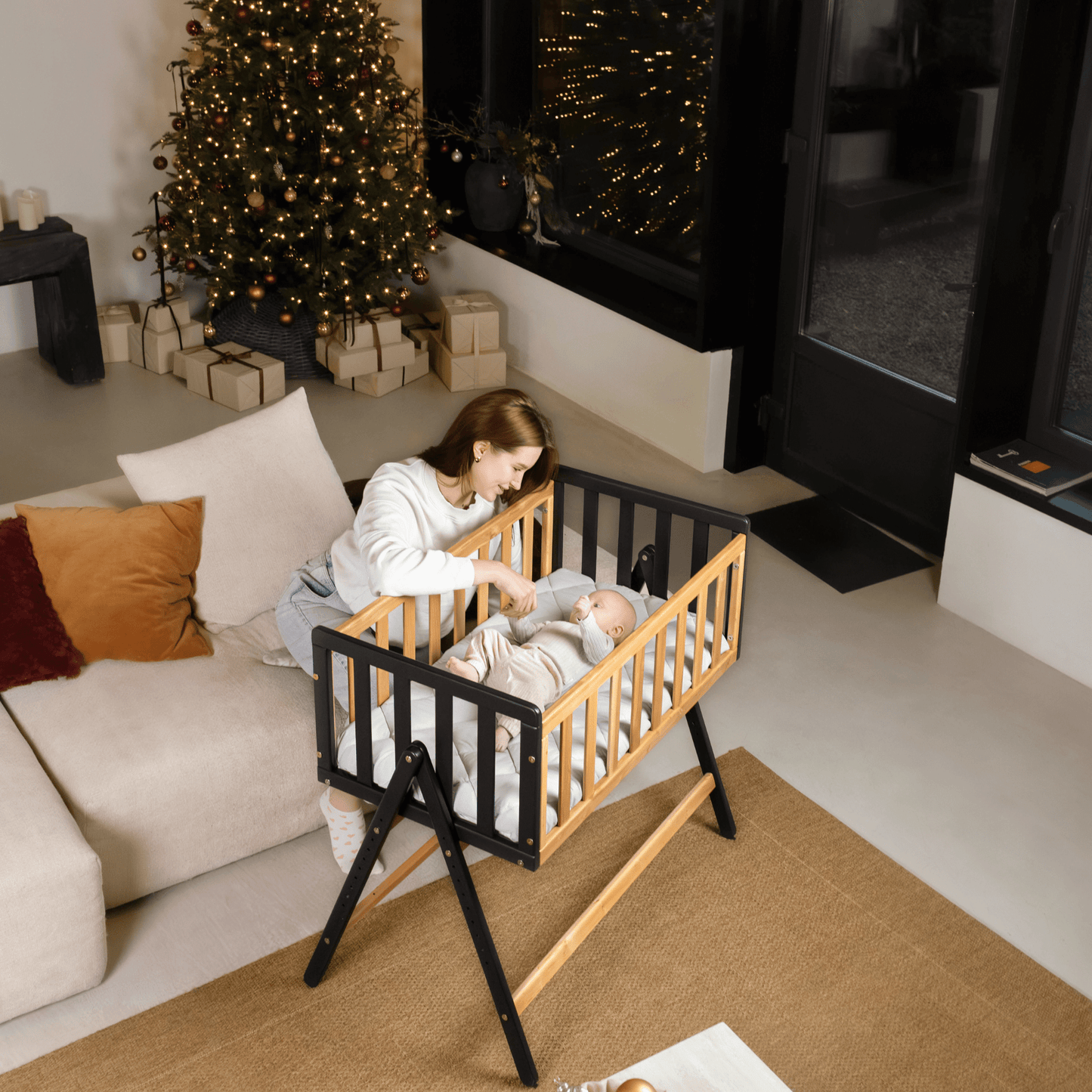 Vilha Beistellbett aus Holz Natur - Vilha