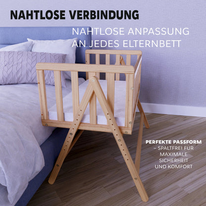 Vilha Beistellbett aus Holz Natur - Vilha