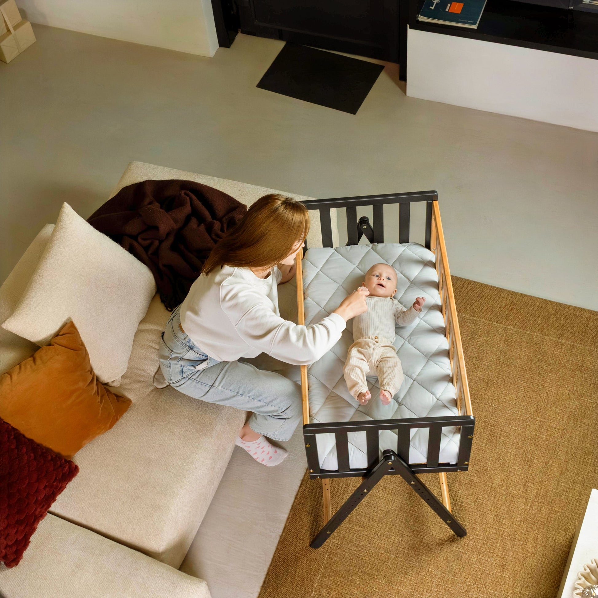 Vilha Beistellbett aus Holz Natur - Vilha