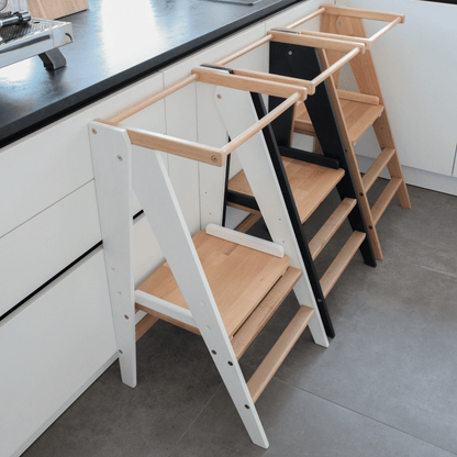 VILHA Klappbarer Lernturm aus Holz natur - Vilha