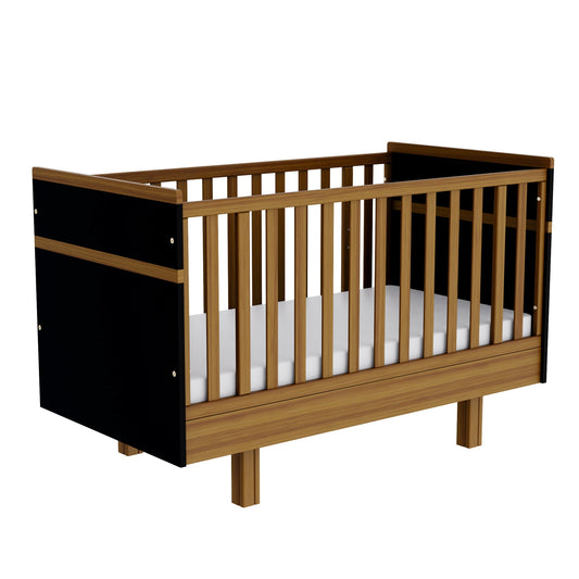 Vilha mitwachsendes Babybett 70x140 cm graphit/natur - Vilha