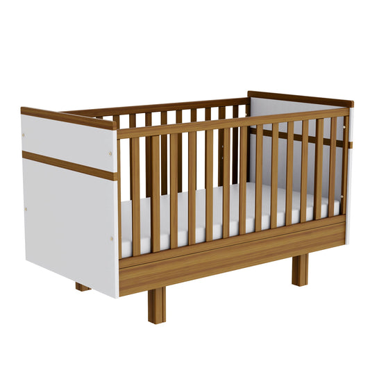 Vilha mitwachsendes Babybett 70x140 cm weiß/natur - Vilha